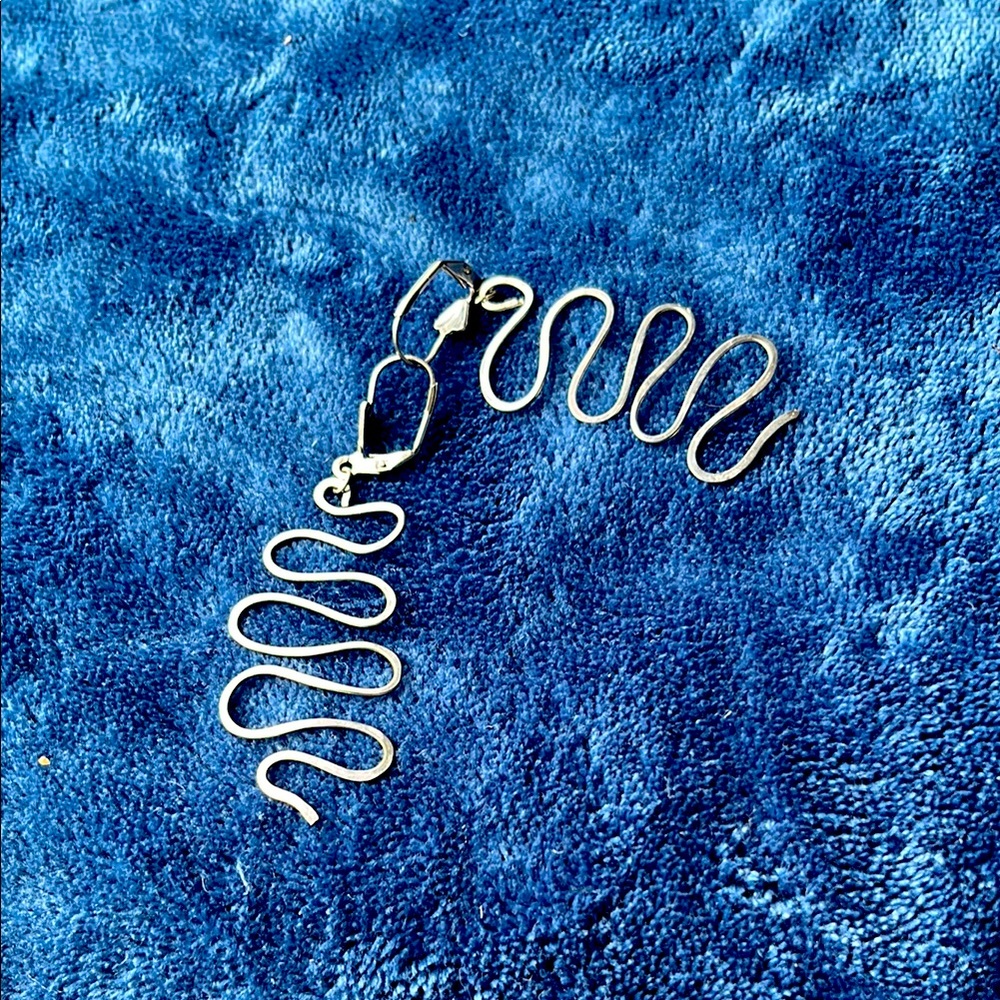Silver Snake earrings